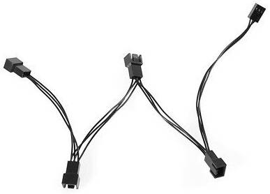 Barrow LRC2.0 RGB 4-Way Splitter Cable, 5V 3-Pin Addressable RGB Splitter for BARROW Aurora Lighting, 1-to-4 LED Connections - ARKZXS1-4