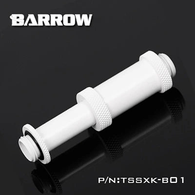 Barrowch Dual G1/4" Adjustable Aqua Link Pipe (41-69MM)-White