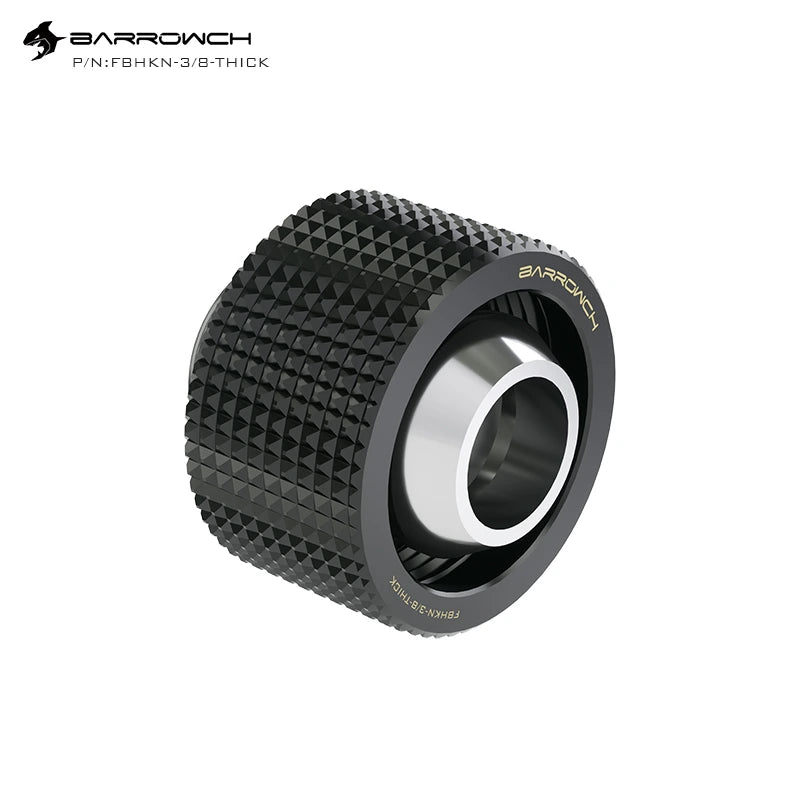 Barrowch Compression Fitting(ID3/8-OD5/8)Soft Tubing-Black