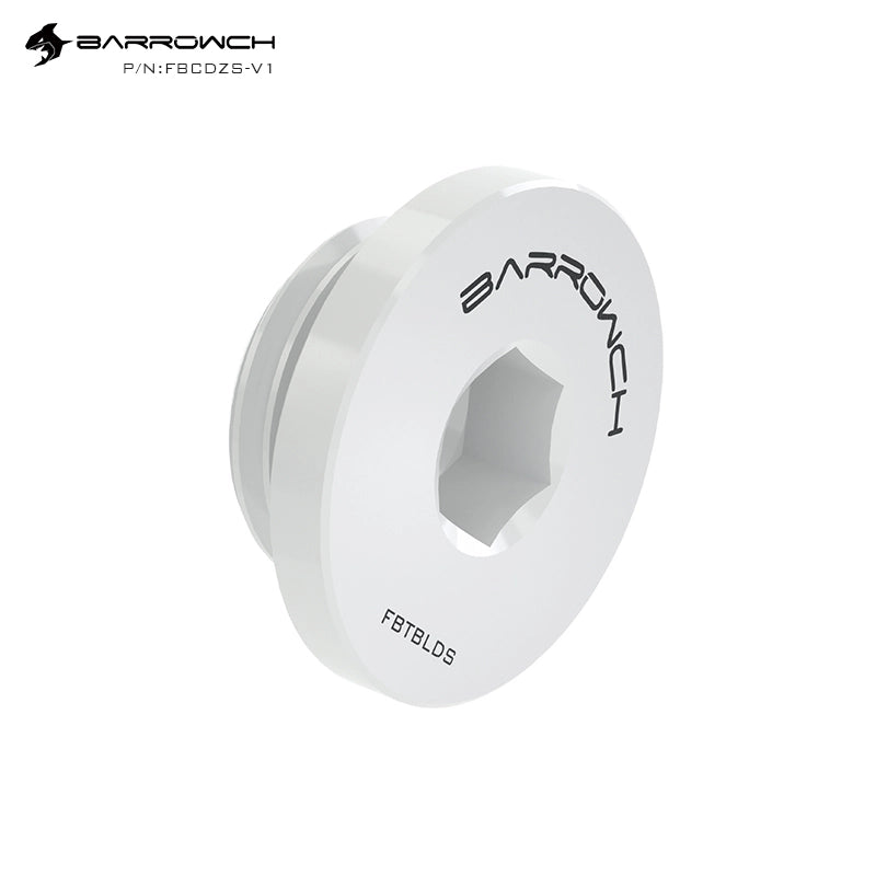 Barrowch ultra-thin Inner six angle Stop Plug Fitting - White