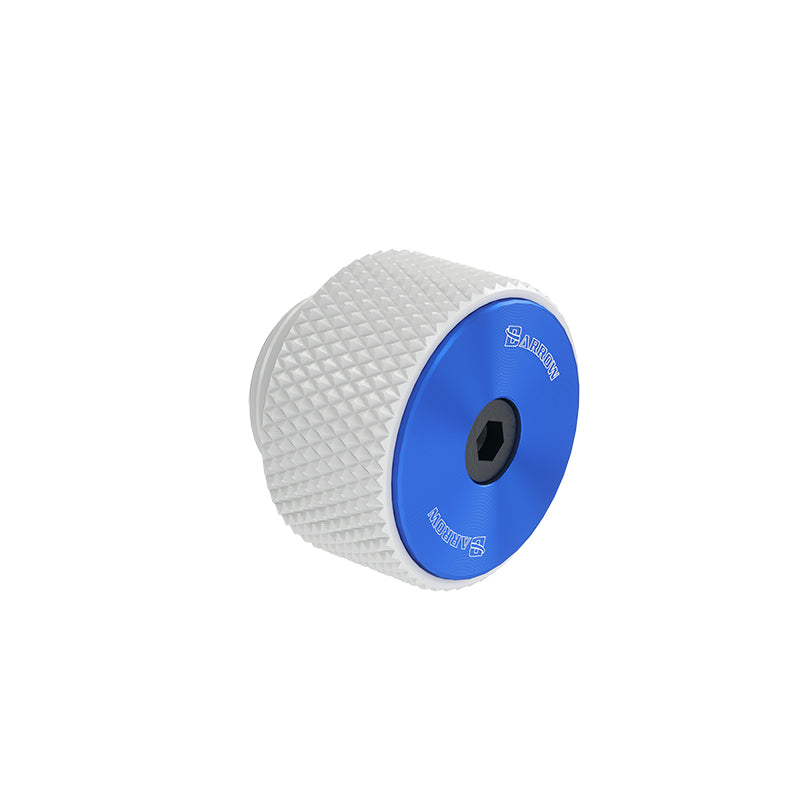 Barrow Multicolor New CD pattern Manual Exhaust Valve- White main body+ sapphire blue