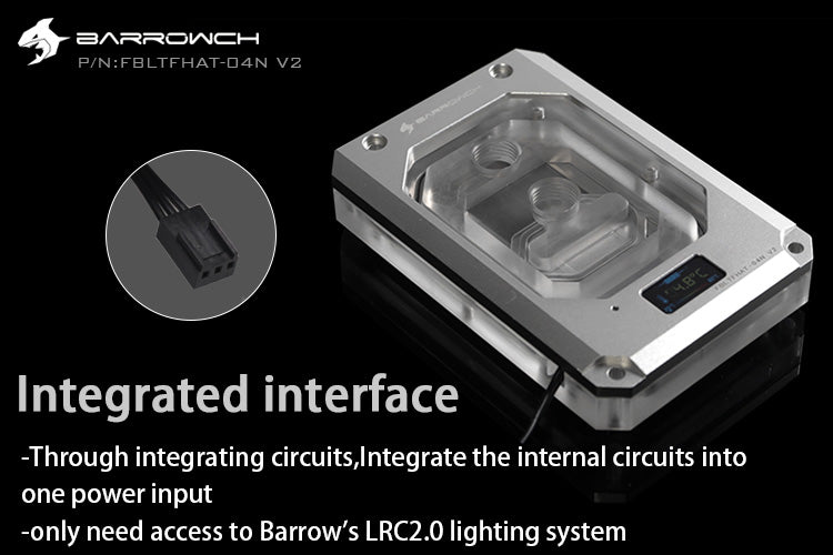 Barrowch X399 AMD Threadripper Color screen version of Digital display CPU Water Block with multi mode