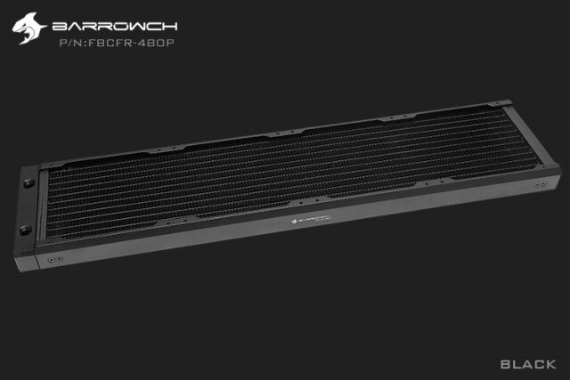 BARROWCH Chameleon Fish series removable 480 radiator POM edition - Black