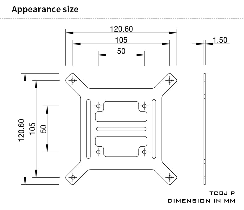 Barrow Water discharge external plane bracket 120mm