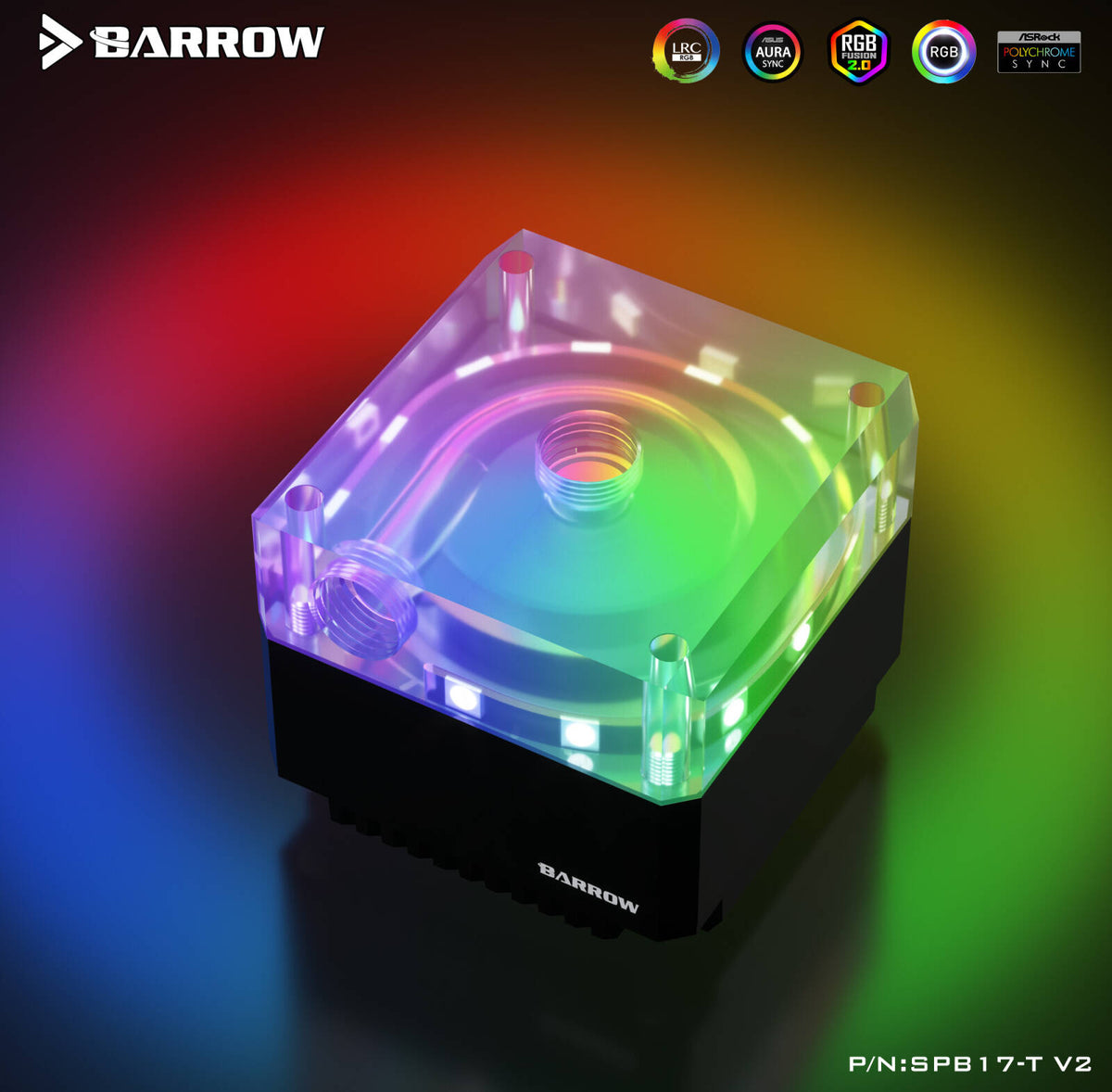 Barrow PWM 18W Full-Coverage Water Cooling Pump - SPB17-T V2
