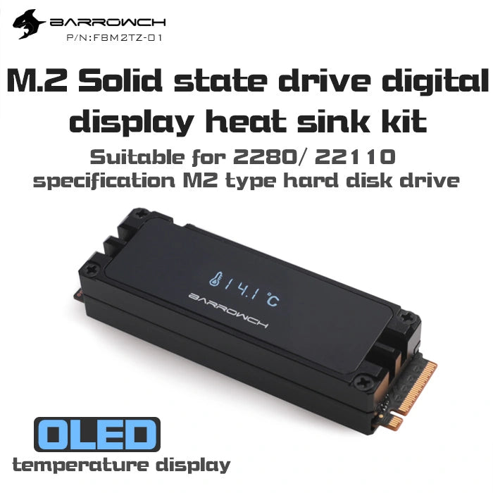 Barrowch heatsink kits for 2280, 22110PCIE SATA M2 Hard disk