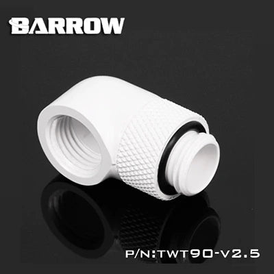 Barrow 90°Rotary Adapter (Male to Female)-White