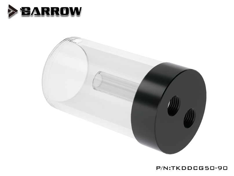 Barrow Water Tank for DDC Pump Cover (DIA:50MM, TL:90MM) Transparent body black