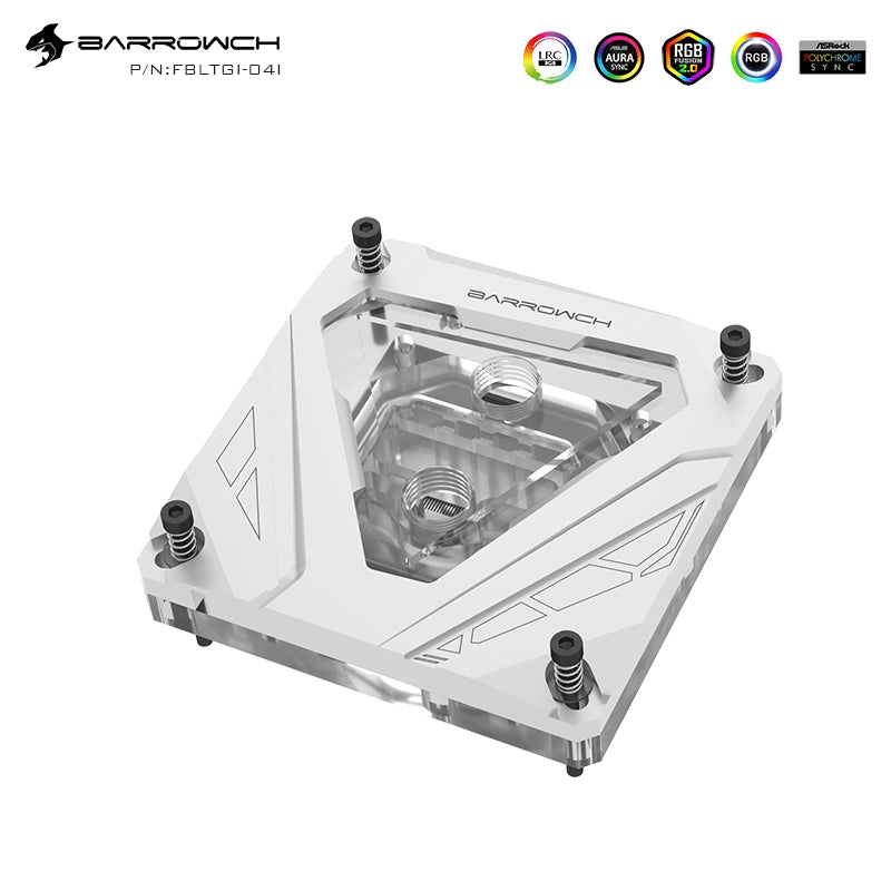 Barrowch M series CPU water block 115X 1200 X99/X299 radiator FBLTGI-04N-Glacial White