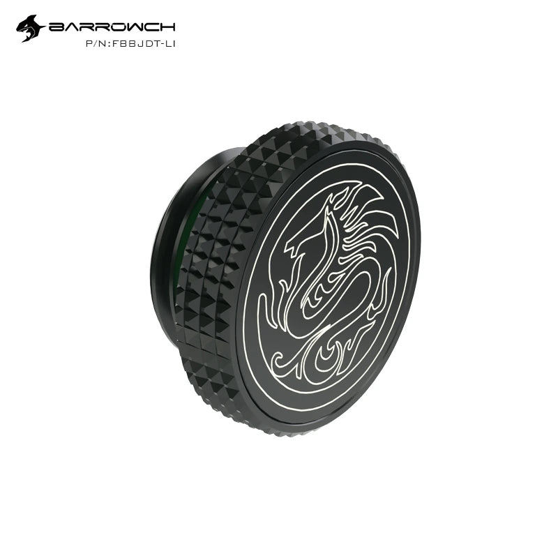 Barrowch Mirror Finish Stop Plug Fitting (Special Edition）-Black