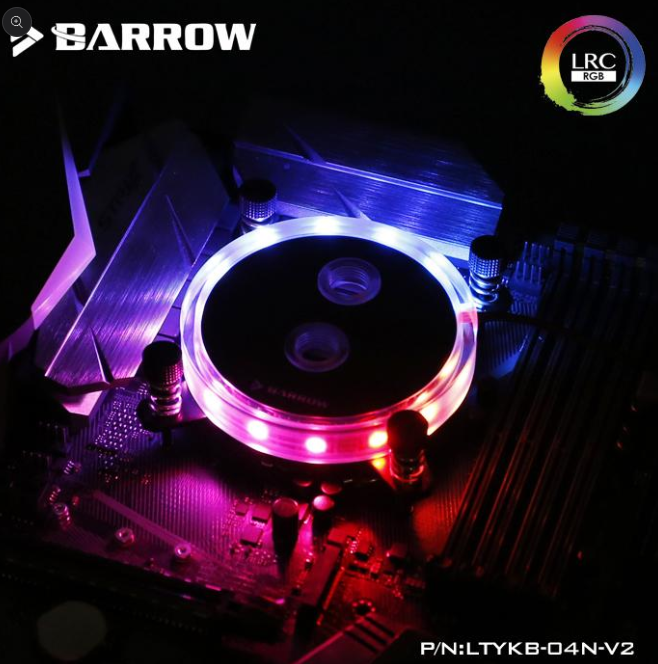 Barrow INTEL platform jet type microchannel CPU water cooling head Rays Edition