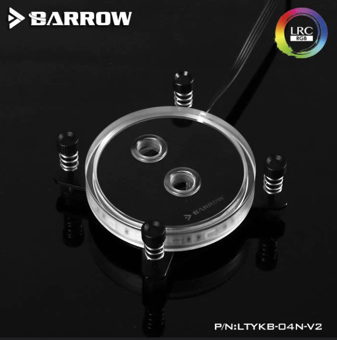 Barrow INTEL platform jet type microchannel CPU water cooling head Rays Edition