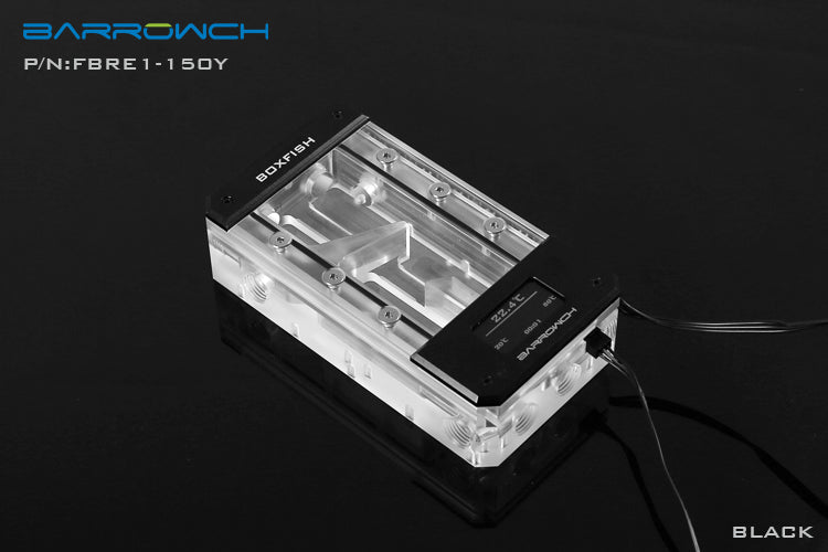 BARROWCH boxfish series acrylic square wisdom digital reservoir black 150MM