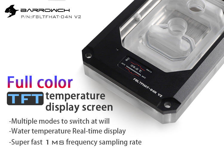 Barrowch X399 AMD Threadripper Color screen version of Digital display CPU Water Block with multi mode
