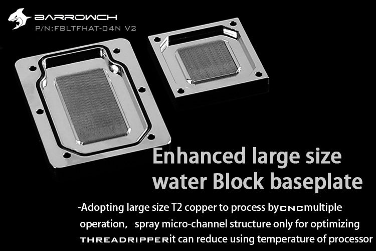 Barrowch X399 AMD Threadripper Color screen version of Digital display CPU Water Block with multi mode
