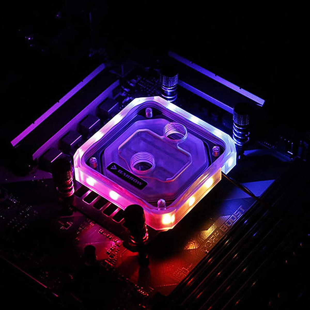 Barrow AMD AM4 platform special jetting type micro waterway CPU water block transparent Acrylic version Au