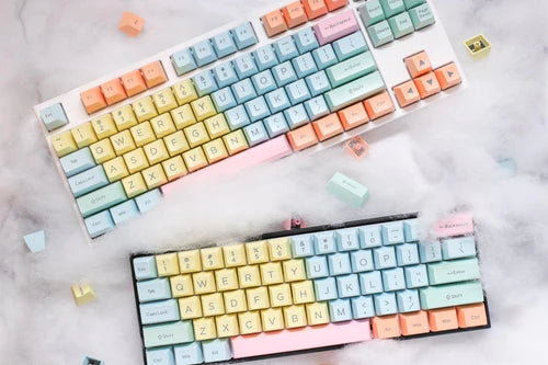 Ducky 108 Key Seamless Double Shot Keycaps- Cotton Candy