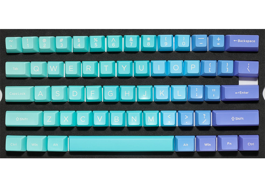 Ducky 108 Key Seamless Double Shot Keycaps- Azure