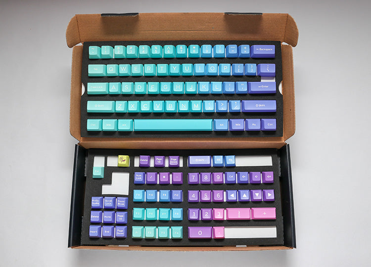 Ducky 108 Key Seamless Double Shot Keycaps- Azure