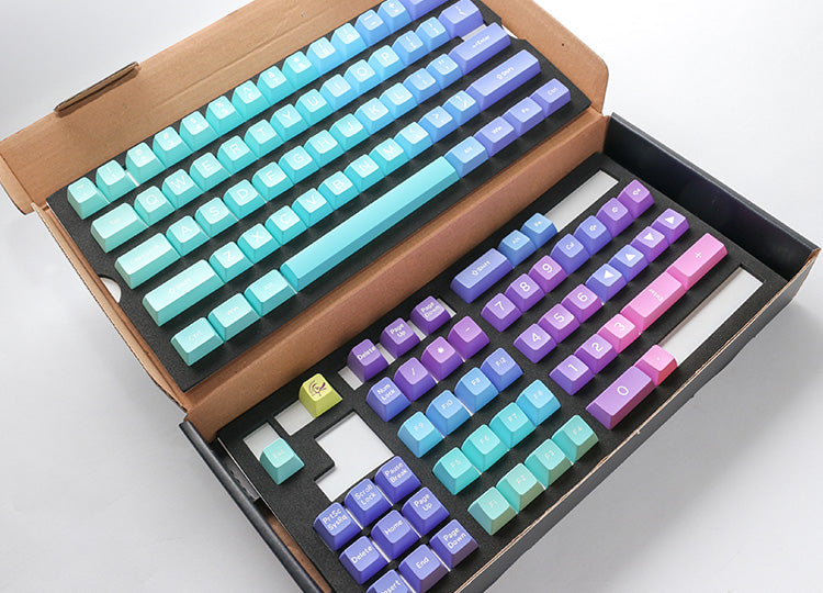 Ducky 108 Key Seamless Double Shot Keycaps- Azure