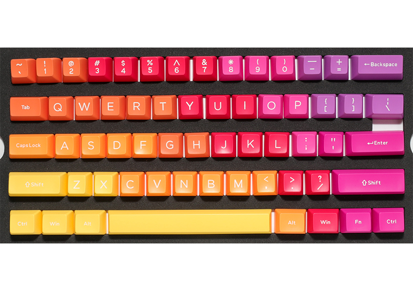 Ducky 108 Key Seamless Double Shot Keycaps- Afterglow