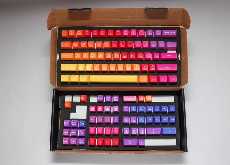 Ducky 108 Key Seamless Double Shot Keycaps- Afterglow