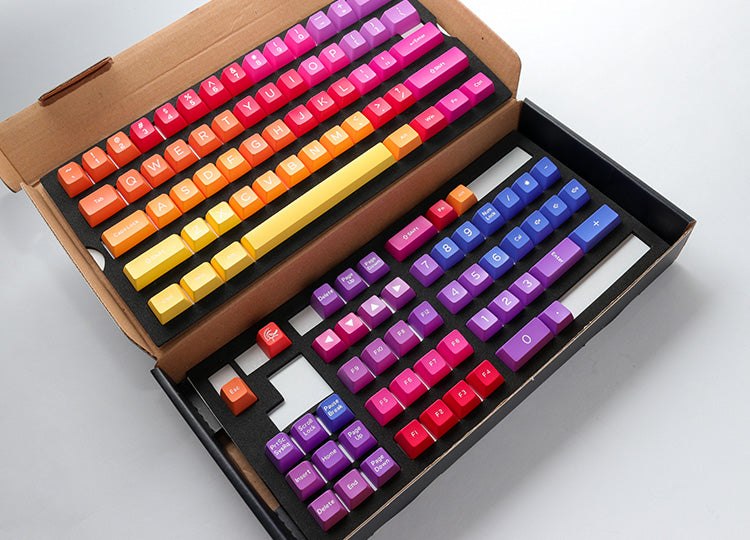 Ducky 108 Key Seamless Double Shot Keycaps- Afterglow
