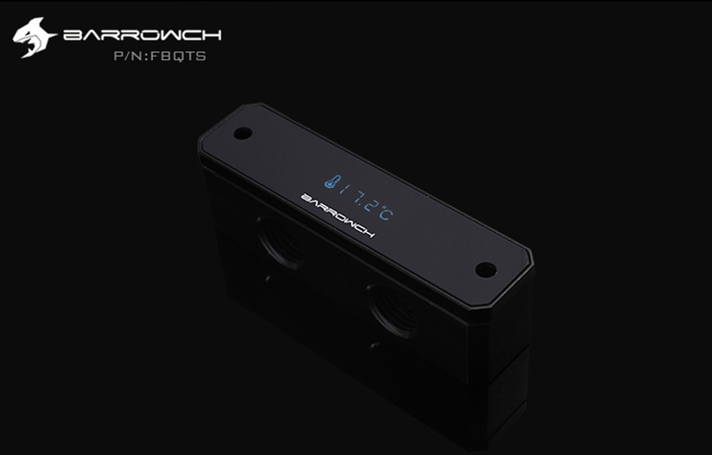 Barrowch Temperature display terminal connector for GPU water block Mirror edition