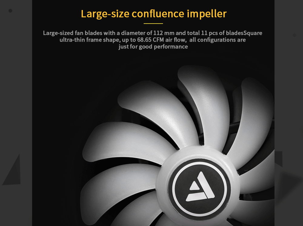 Barrow RGB full color speed regulation and lighting integrated fan with Hydraulic bearing PWM speed regulation