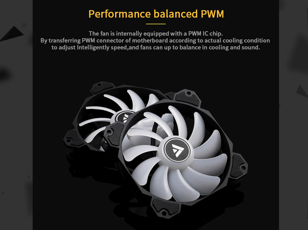Barrow RGB full color speed regulation and lighting integrated fan with Hydraulic bearing PWM speed regulation