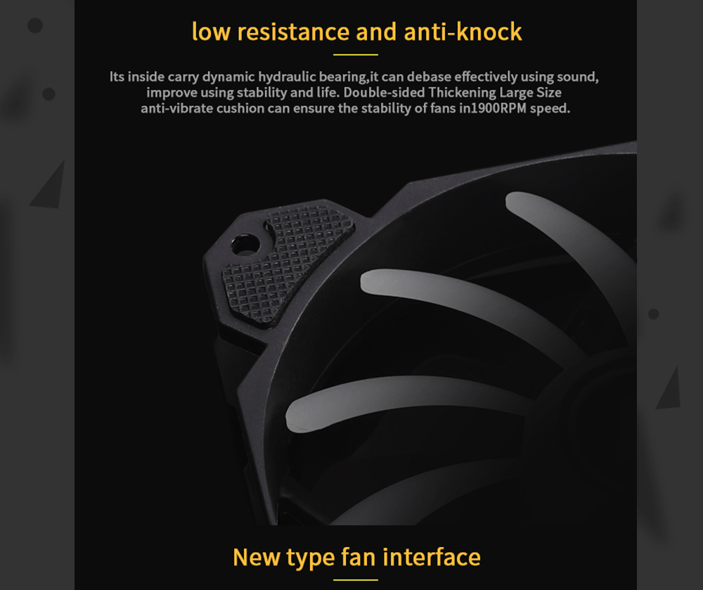 Barrow RGB full color speed regulation and lighting integrated fan with Hydraulic bearing PWM speed regulation