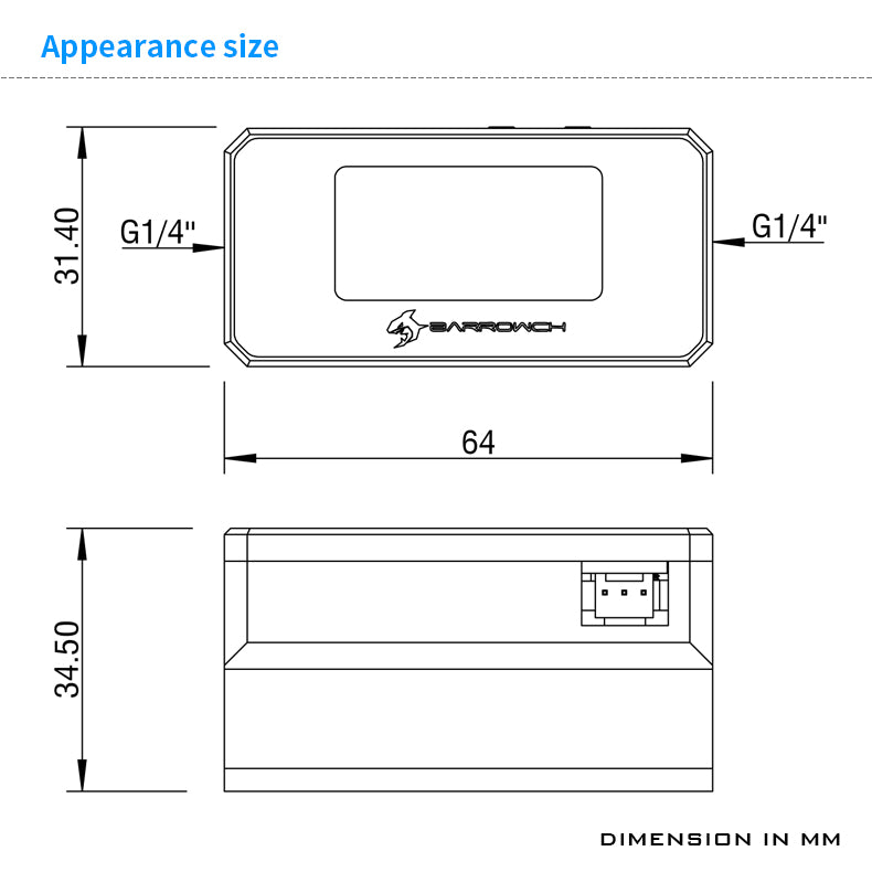 Barrowch multimode OLED display protector with alarm for overheat and Intelligent shutdown