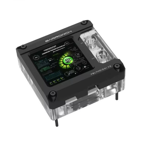 Barrowch INTEL 115X/X99/X299 CPU Water Block With HDMI Display Screen, 2.9" LCD screen - FBLTHD-04I V2