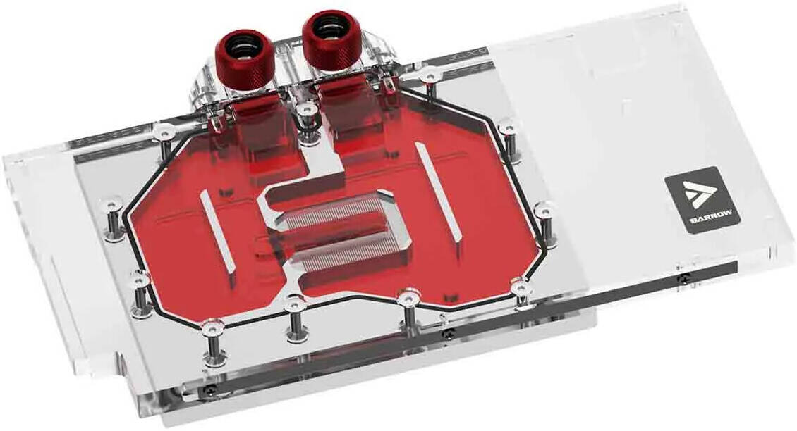 Barrow ASUS ROG Astral RTX 5090 Full-Coverage GPU Water Block, Nickel-Plated Copper Cold Plate, Acrylic Cover - BS-ASA5090-PA