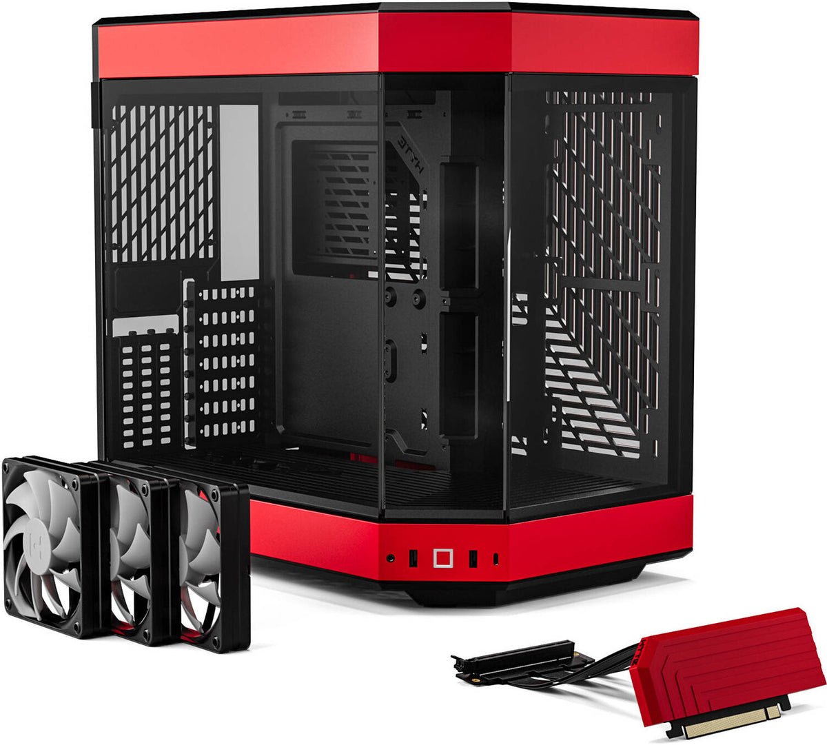 HYTE Y60- Black & Red