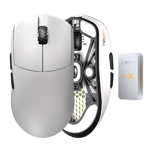 Lamzu MAYA X High-Performance Gaming Mouse 30,000 DPI PixArt 3950 Sensor, 8000Hz Polling Rate, Programmable Buttons, Wired & 2.4GHz Wireless, USB-C, Precise Optical, Charcoal Black | 6975637430213